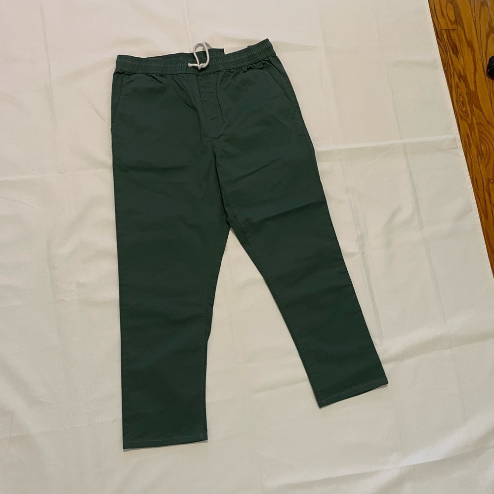 Forever 21 Slim-Stretch Green Pants